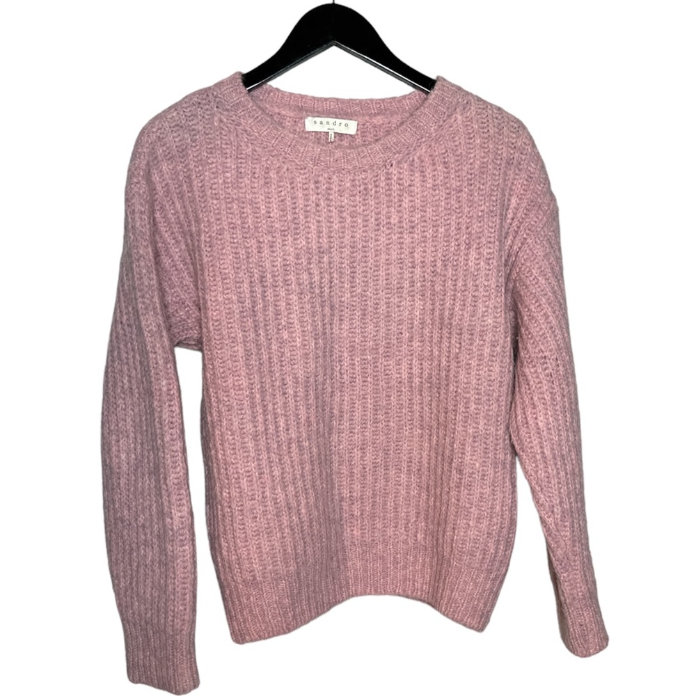 SANDRO • Bubble Sweater in Rose - Picture 2 of 6